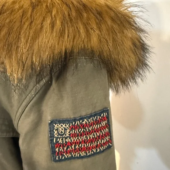 True Religion Military Inspired Distressed Parka - Picture 6 of 11